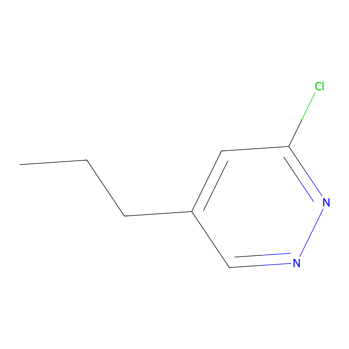 3-Chloro-5-propylpyridazine molecular structure, CAS 2580210-36-0