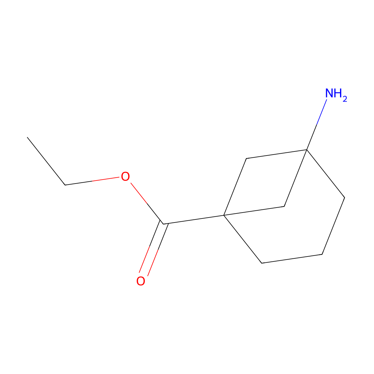 Ethyl 5-aminobicyclo[3.1.1]heptane-1-carboxylate molecular structure, CAS 2580210-52-0