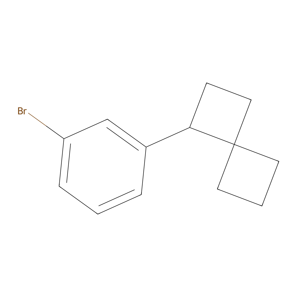 1-(3-Bromophenyl)spiro[3.3]heptane molecular structure, CAS 2580210-61-1
