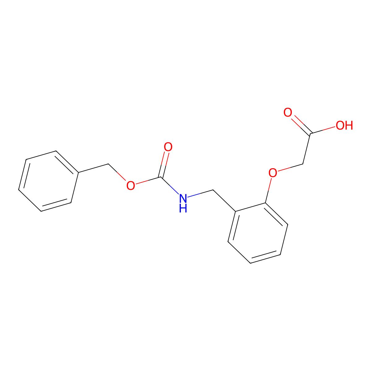 2-[2-({[(Benzyloxy)carbonyl]amino}methyl)phenoxy]acetic acid molecular structure, CAS 2580210-97-3