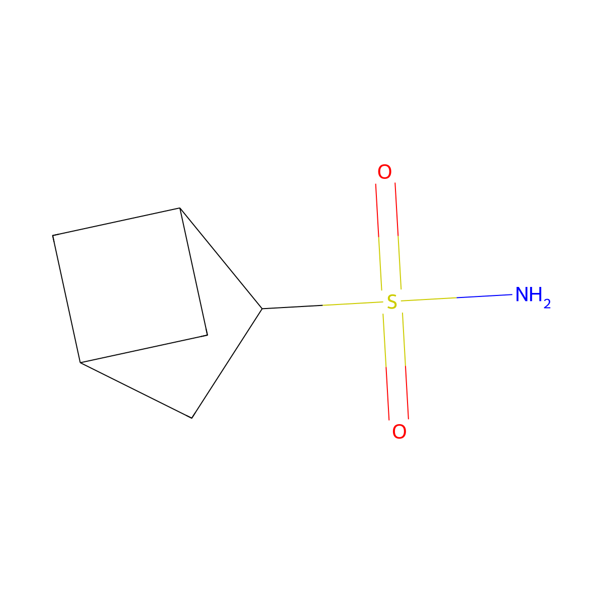 Bicyclo[2.1.1]hexane-2-sulfonamide molecular structure, CAS 2580211-54-5