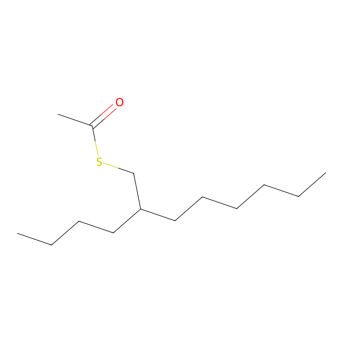 1-[(2-Butyloctyl)sulfanyl]ethan-1-one molecular structure, CAS 2580213-21-2