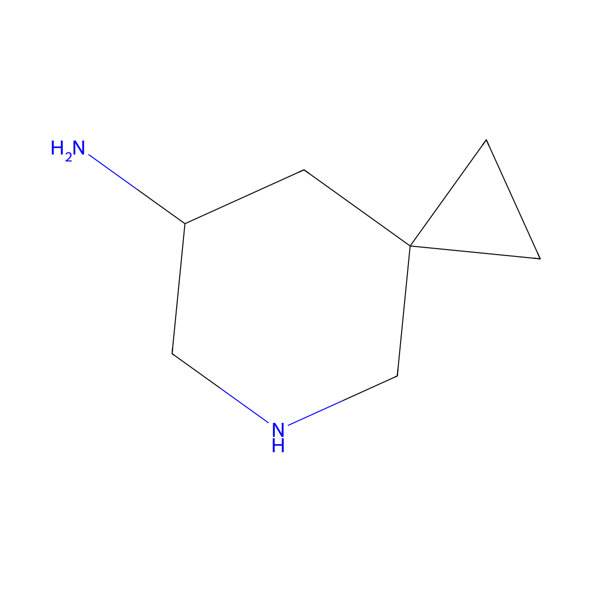 5-Azaspiro[2.5]octan-7-amine molecular structure, CAS 2580214-38-4