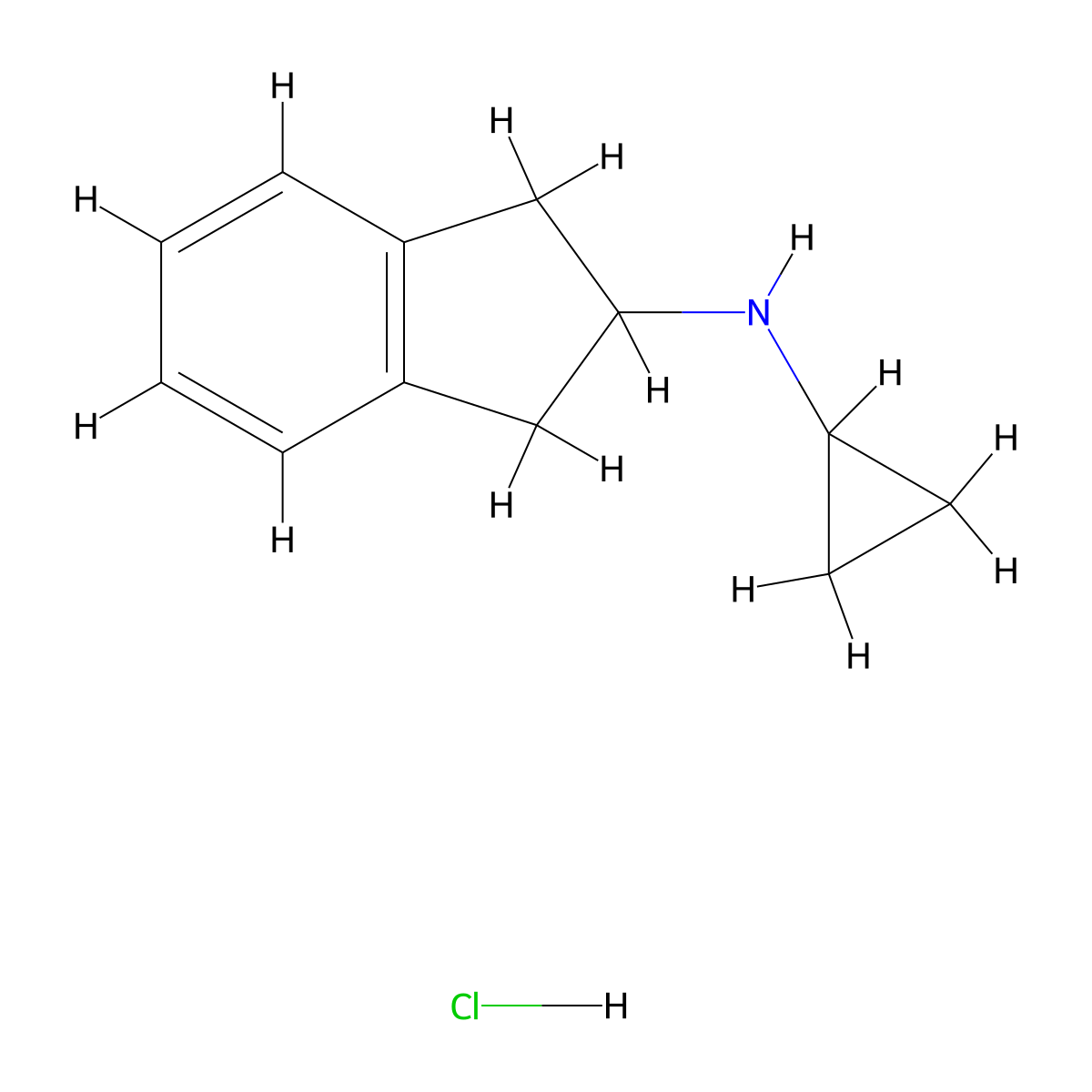 N-cyclopropyl-2,3-dihydro-1H-inden-2-amine hydrochloride molecular structure, CAS 2580214-72-6