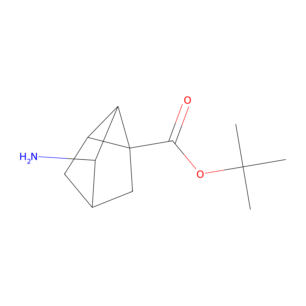 Tert-butyl 3-aminotricyclo[2.2.1.0,2,6]heptane-1-carboxylate molecular structure, CAS 2580214-88-4