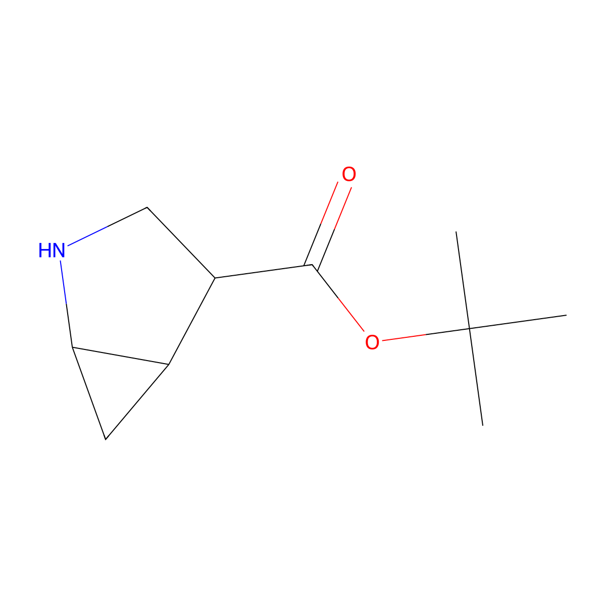 Tert-butyl 2-azabicyclo[3.1.0]hexane-4-carboxylate molecular structure, CAS 2580215-12-7