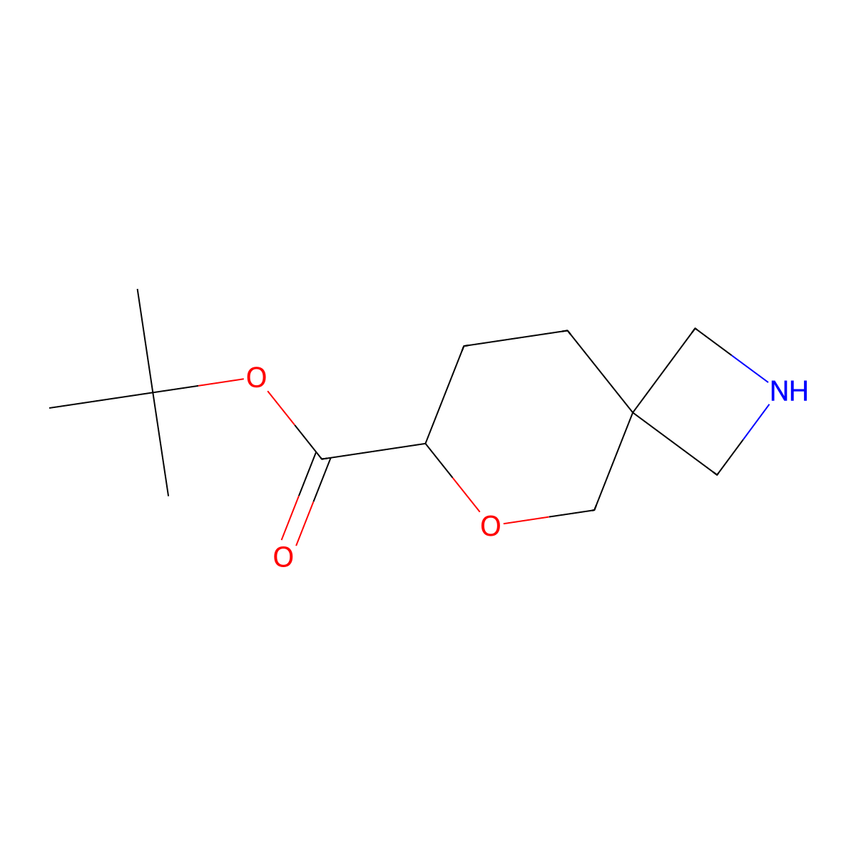 Tert-butyl 6-oxa-2-azaspiro[3.5]nonane-7-carboxylate molecular structure, CAS 2580215-30-9