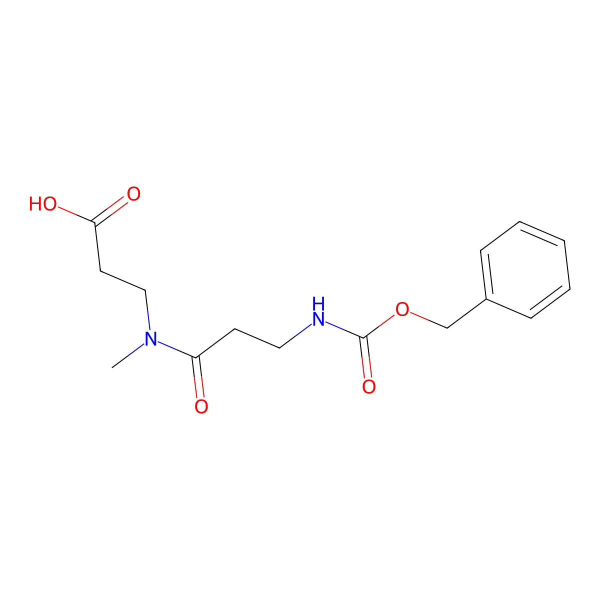 3-(3-{[(benzyloxy)carbonyl]amino}-N-methylpropanamido)propanoic acid molecular structure, CAS 2580215-92-3