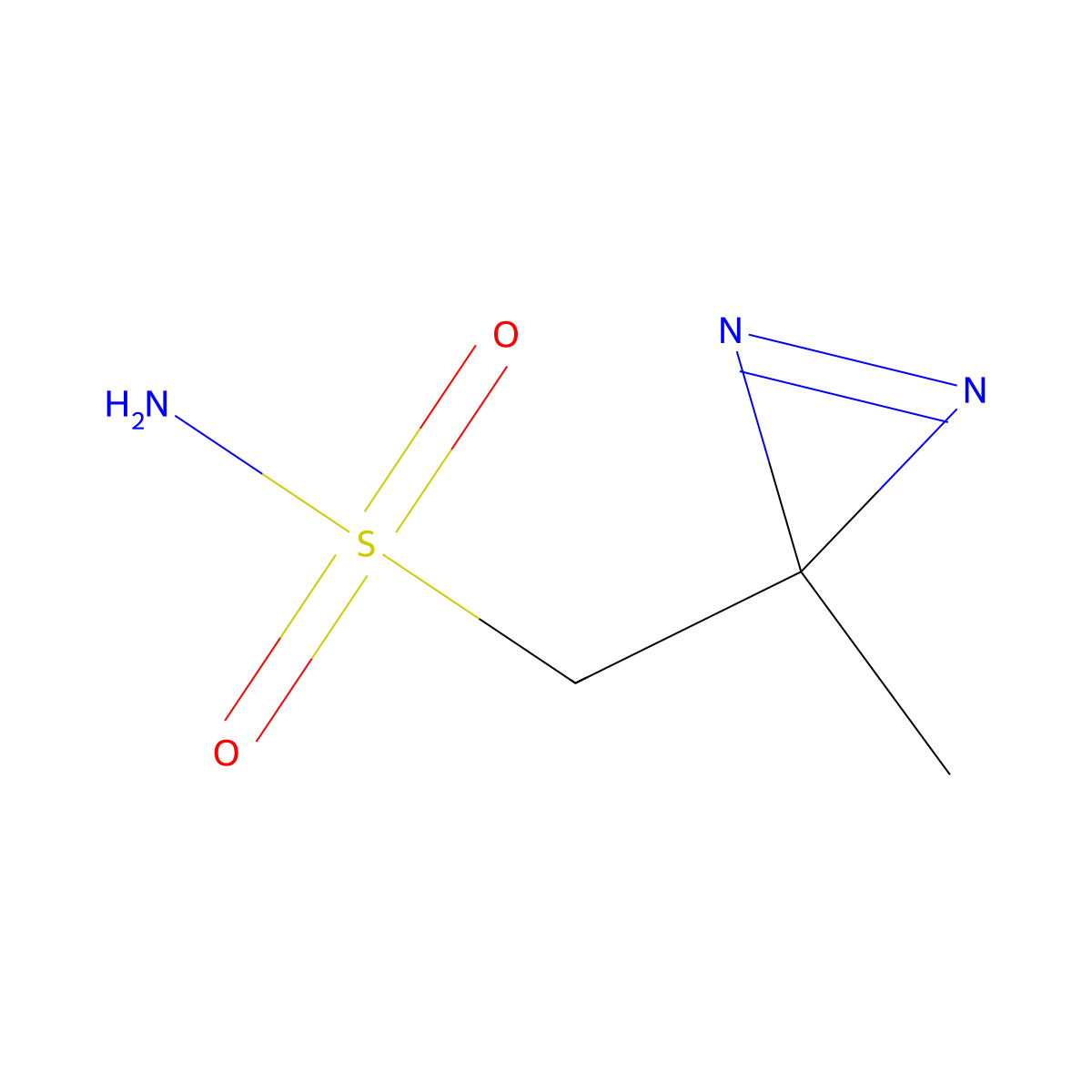 (3-methyl-3H-diazirin-3-yl)methanesulfonamide molecular structure, CAS 2580216-29-9