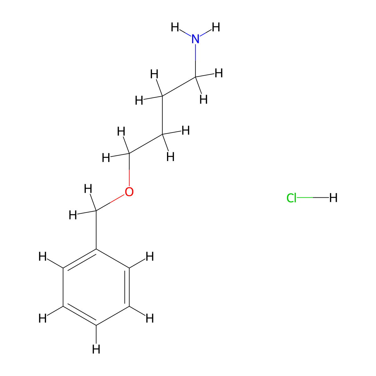 4-(Benzyloxy)butan-1-aminehydrochloride molecular structure, CAS 2580216-33-5