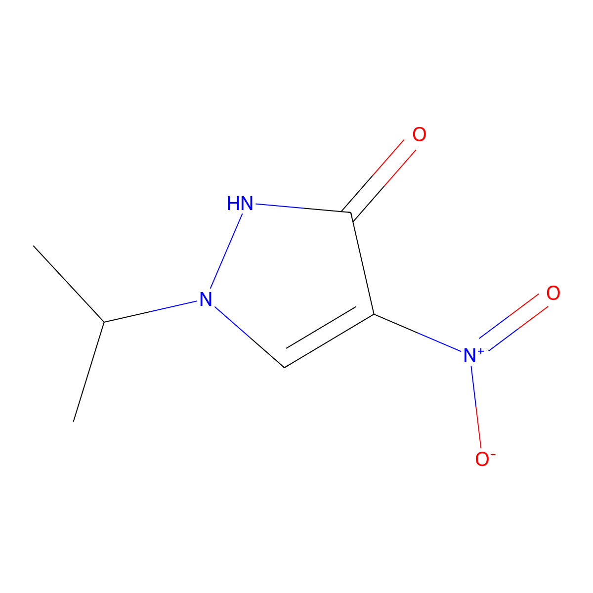 4-nitro-1-(propan-2-yl)-1H-pyrazol-3-ol molecular structure, CAS 2580217-09-8
