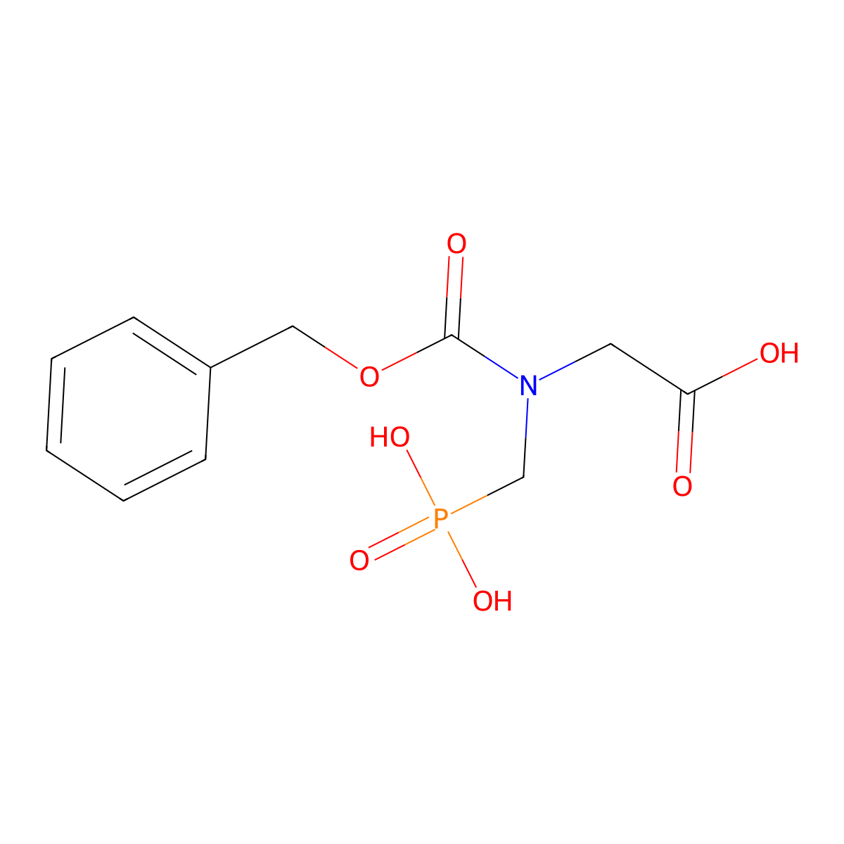 2-{[(Benzyloxy)carbonyl](phosphonomethyl)amino}acetic acid molecular structure, CAS 2580217-55-4
