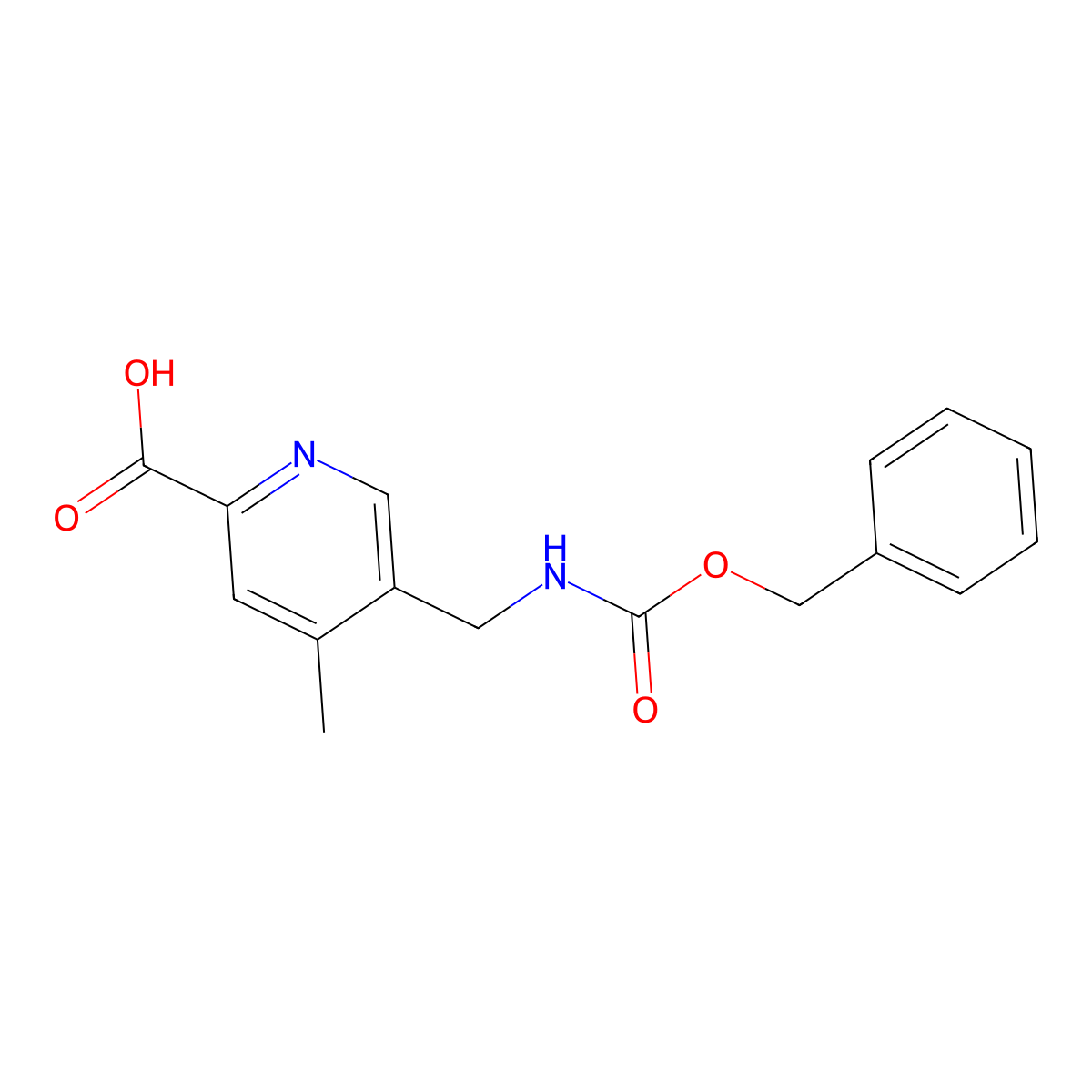 5-({[(Benzyloxy)carbonyl]amino}methyl)-4-methylpyridine-2-carboxylic acid molecular structure, CAS 2580218-02-4