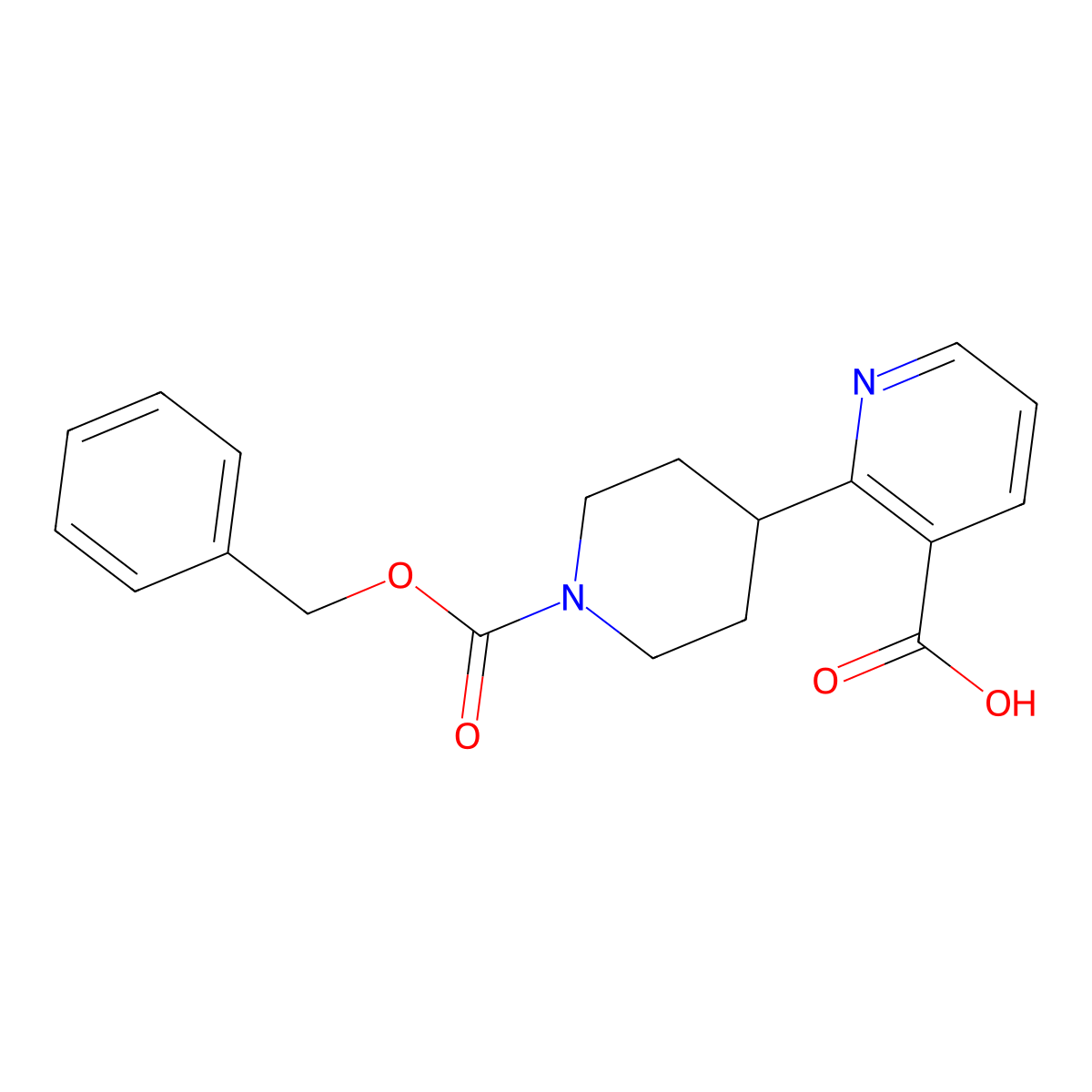 2-{1-[(Benzyloxy)carbonyl]piperidin-4-yl}pyridine-3-carboxylic acid molecular structure, CAS 2580218-66-0