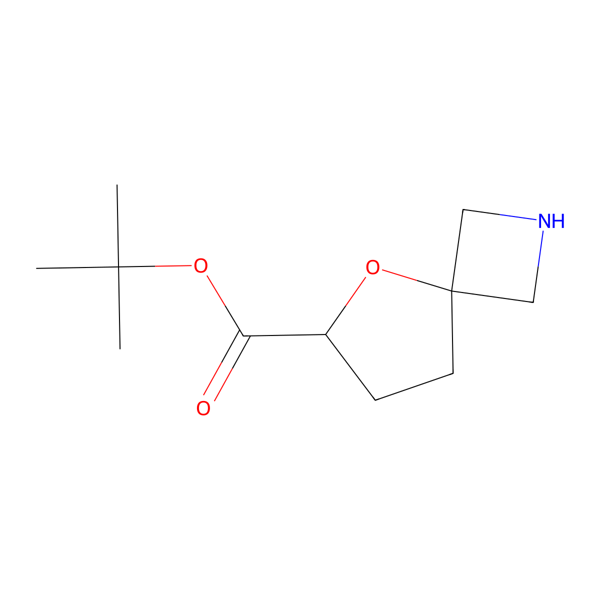 Tert-butyl 5-oxa-2-azaspiro[3.4]octane-6-carboxylate molecular structure, CAS 2580218-69-3