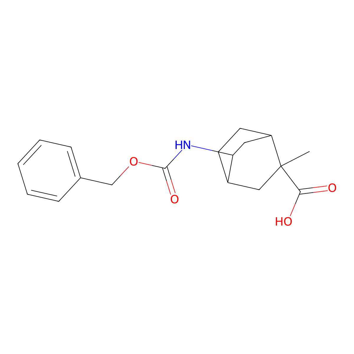 5-{[(Benzyloxy)carbonyl]amino}-2-methylbicyclo[2.2.2]octane-2-carboxylic acid molecular structure, CAS 2580219-39-0