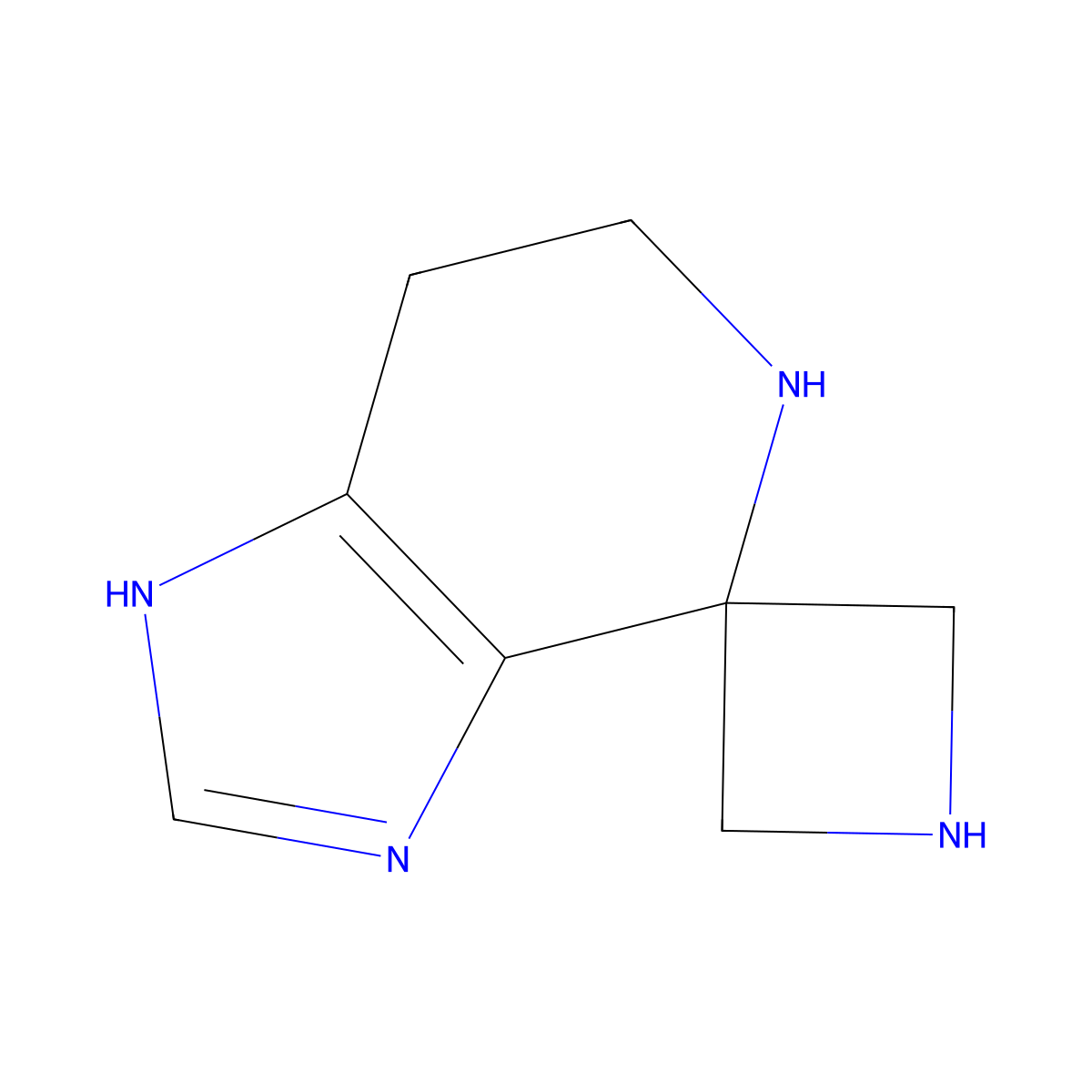 1',5',6',7'-Tetrahydrospiro[azetidine-3,4'-imidazo[4,5-c]pyridine] molecular structure, CAS 2580219-49-2