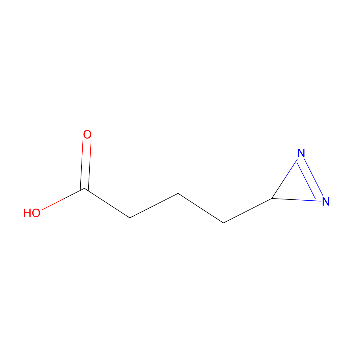 4-(3H-Diazirin-3-yl)butanoic acid molecular structure, CAS 2580220-64-8