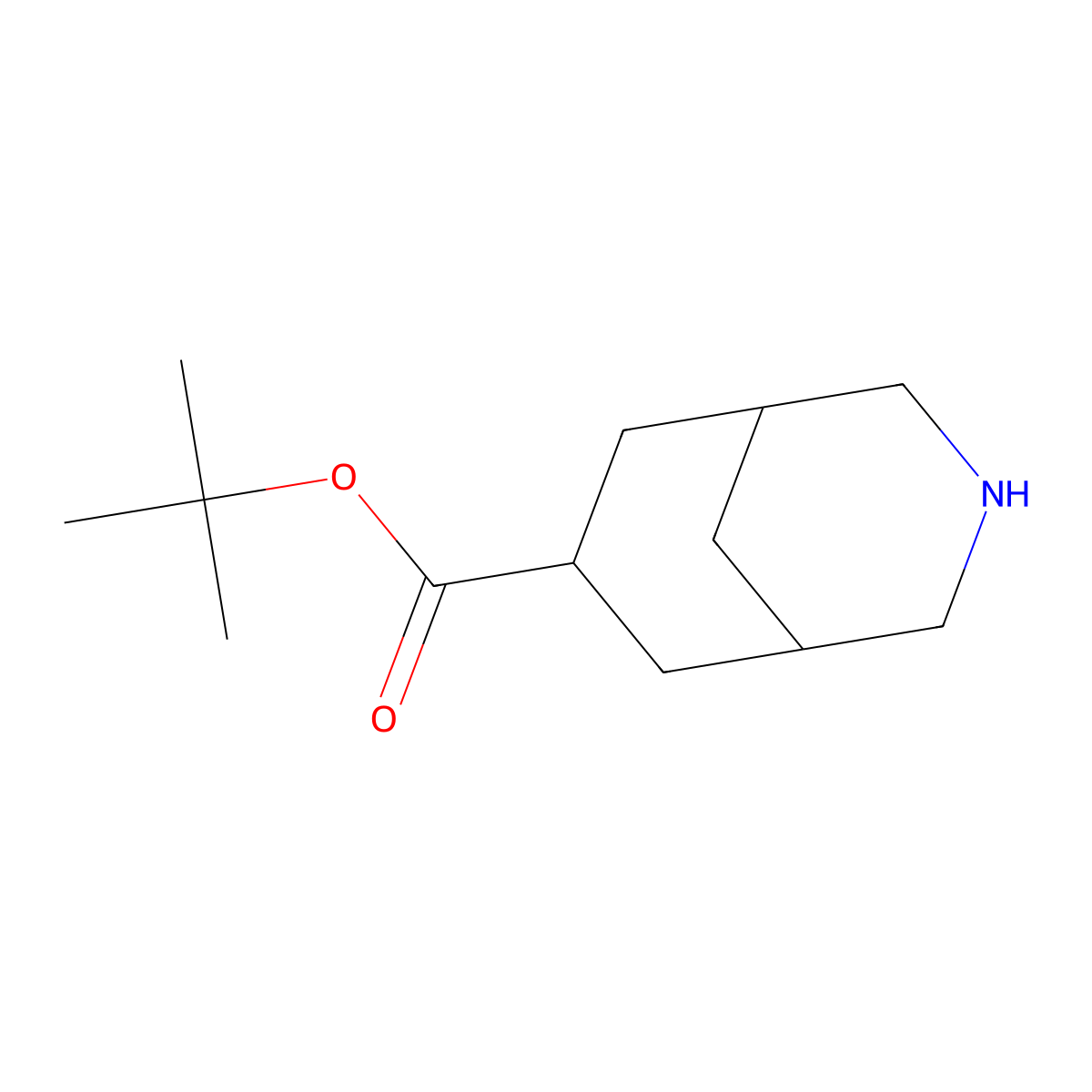 Tert-butyl 3-azabicyclo[3.3.1]nonane-7-carboxylate molecular structure, CAS 2580221-06-1
