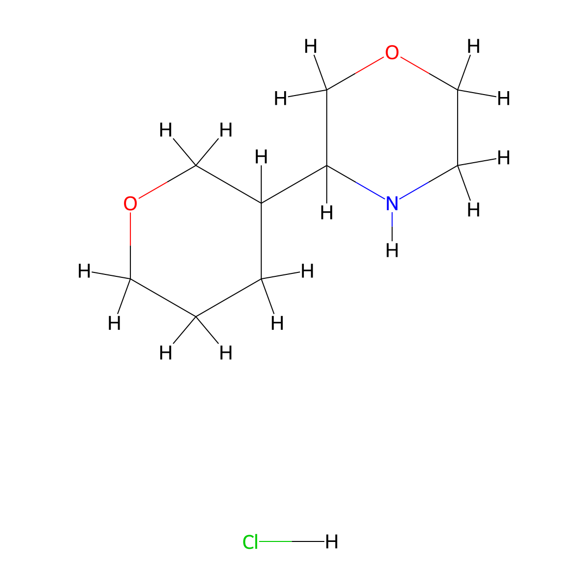 3-(Oxan-3-yl)morpholine hydrochloride molecular structure, CAS 2580222-63-3