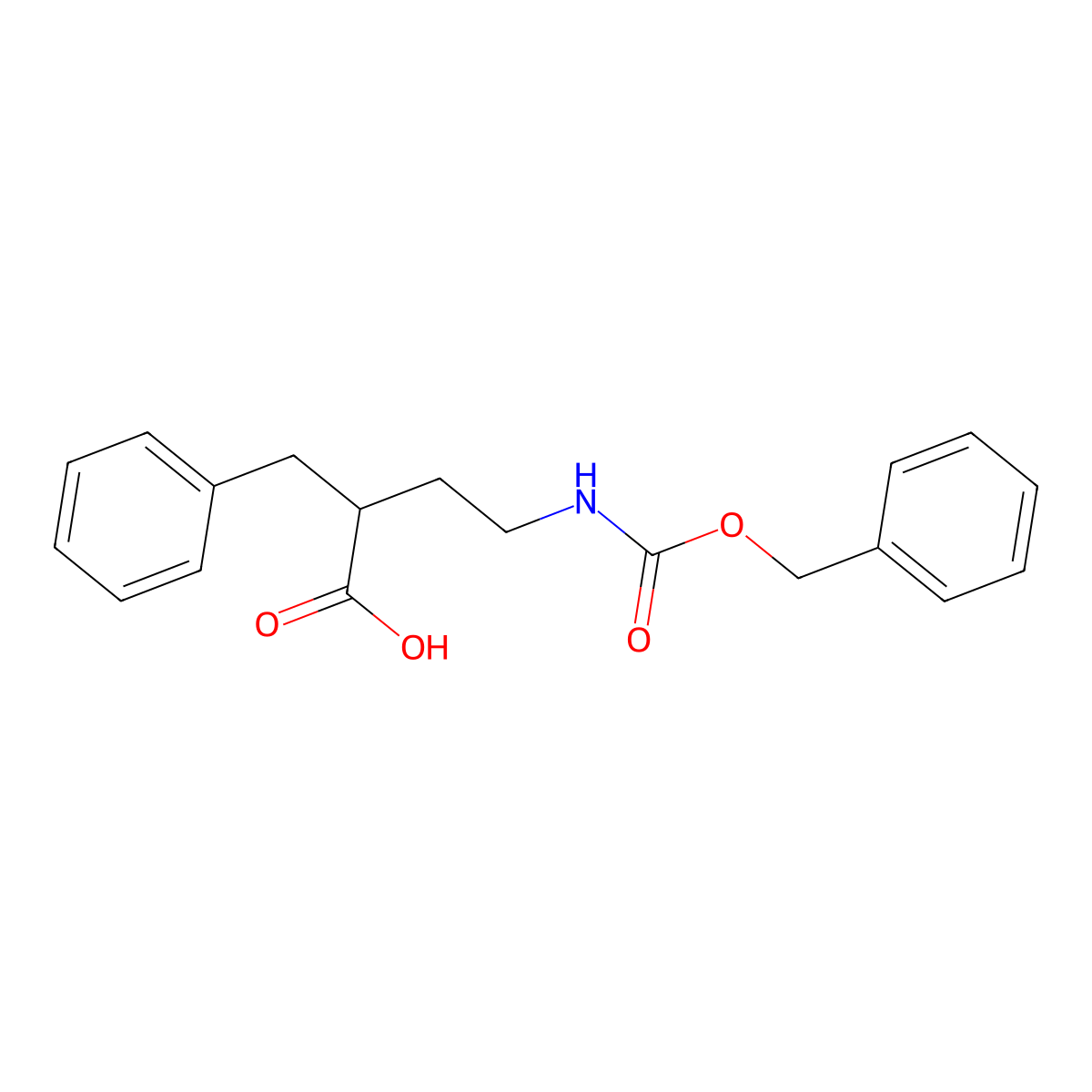 2-Benzyl-4-{[(benzyloxy)carbonyl]amino}butanoic acid molecular structure, CAS 2580222-76-8