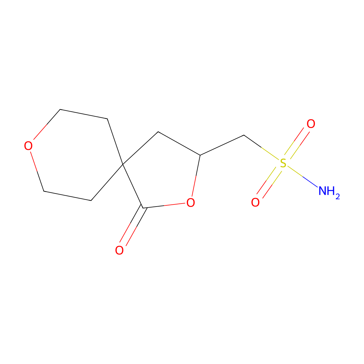 {1-Oxo-2,8-dioxaspiro[4.5]decan-3-yl}methanesulfonamide molecular structure, CAS 2580222-81-5