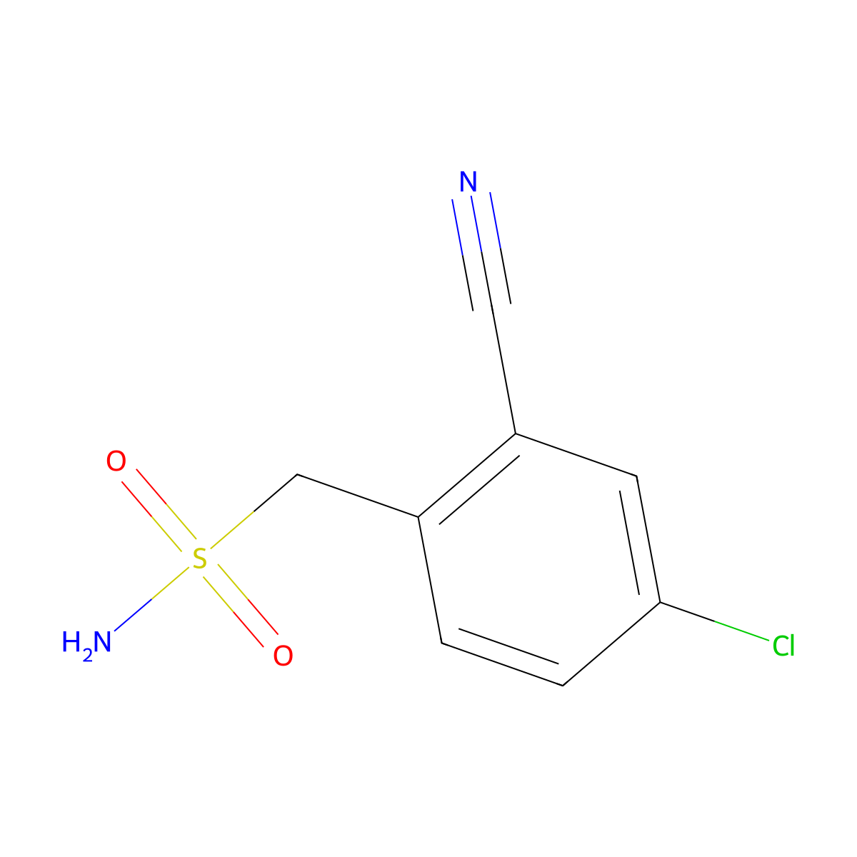(4-Chloro-2-cyanophenyl)methanesulfonamide molecular structure, CAS 2580222-89-3