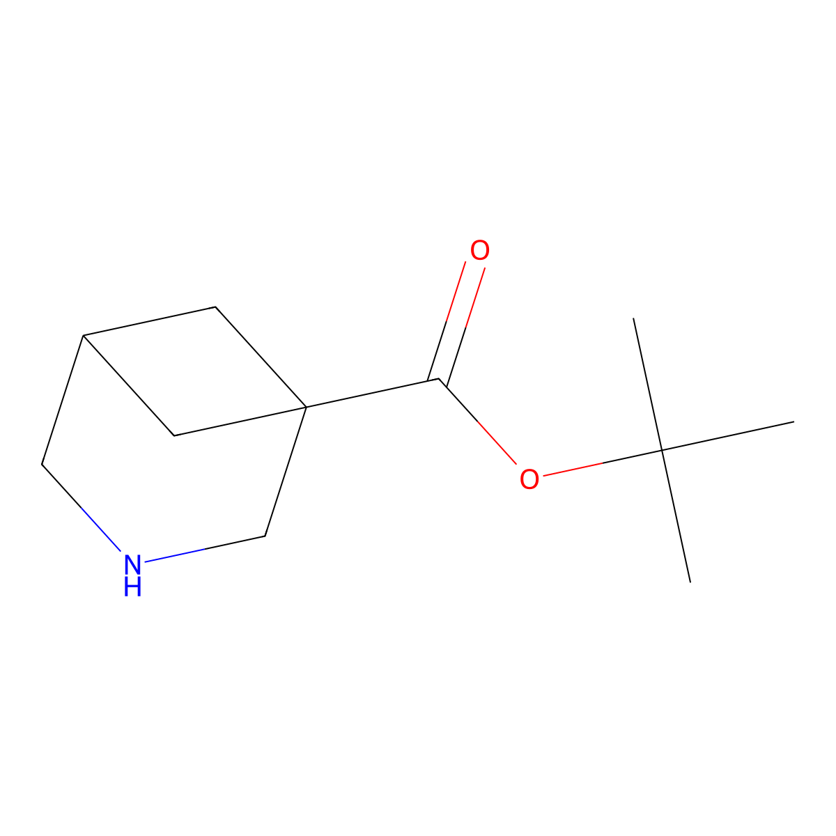 Tert-butyl 3-azabicyclo[3.1.1]heptane-1-carboxylate molecular structure, CAS 2580222-92-8