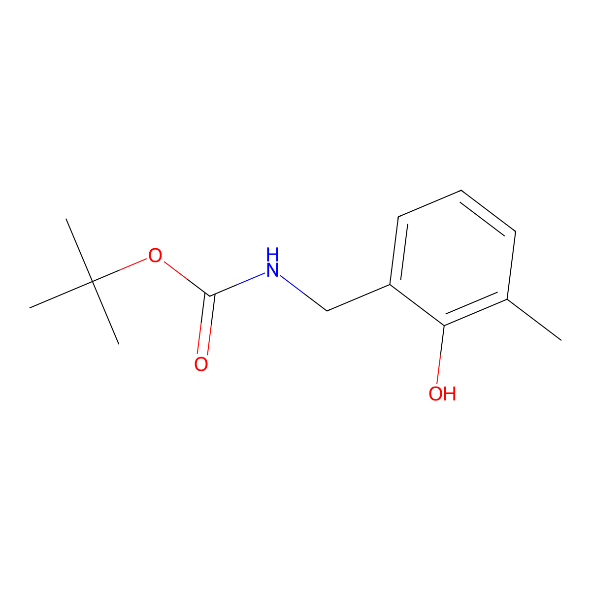 tert-butylN-[(2-hydroxy-3-methylphenyl)methyl]carbamate molecular structure, CAS 2580223-66-9