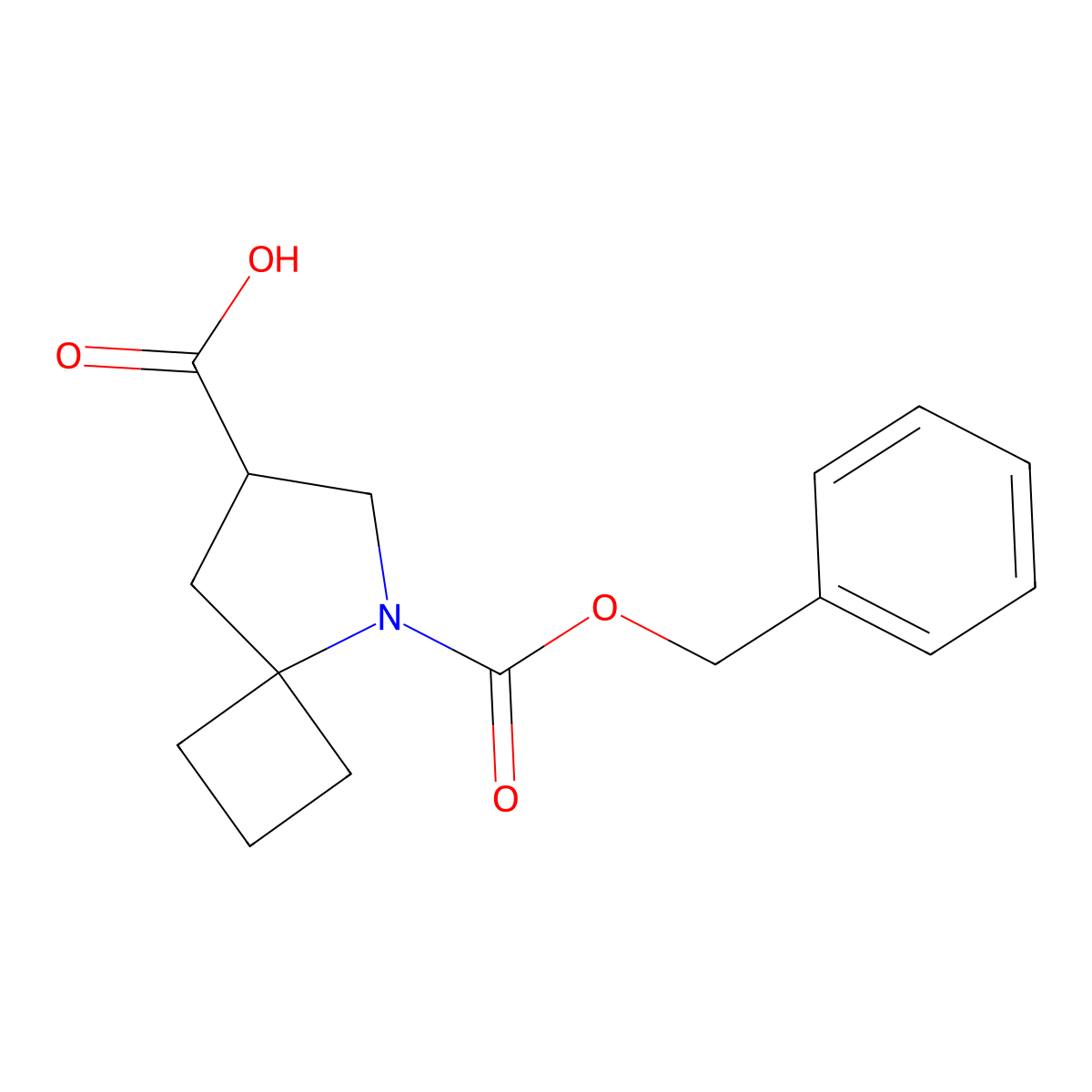 5-[(Benzyloxy)carbonyl]-5-azaspiro[3.4]octane-7-carboxylic acid molecular structure, CAS 2580223-87-4