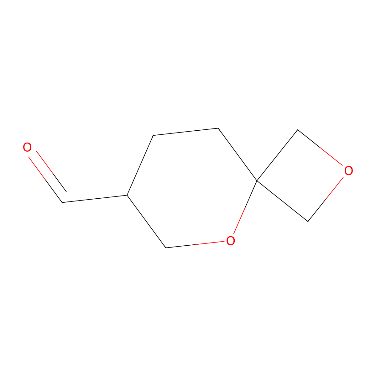 2,5-Dioxaspiro[3.5]nonane-7-carbaldehyde molecular structure, CAS 2580224-24-2