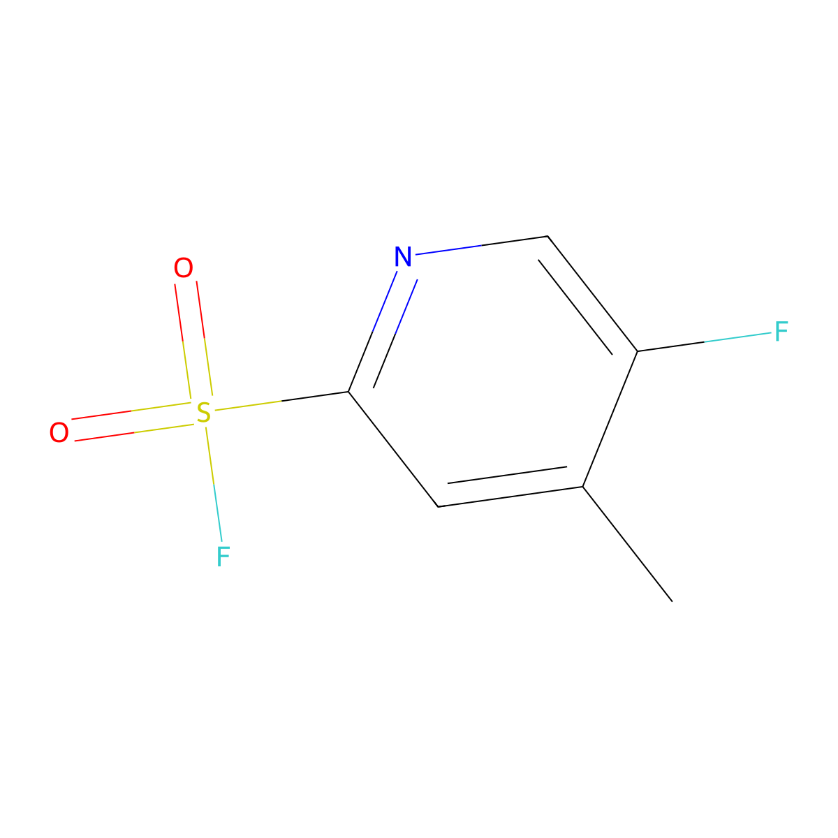 5-Fluoro-4-methylpyridine-2-sulfonyl fluoride molecular structure, CAS 2580224-43-5