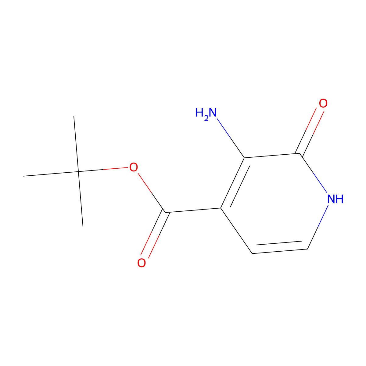 Tert-butyl 3-amino-2-hydroxypyridine-4-carboxylate molecular structure, CAS 2580224-45-7