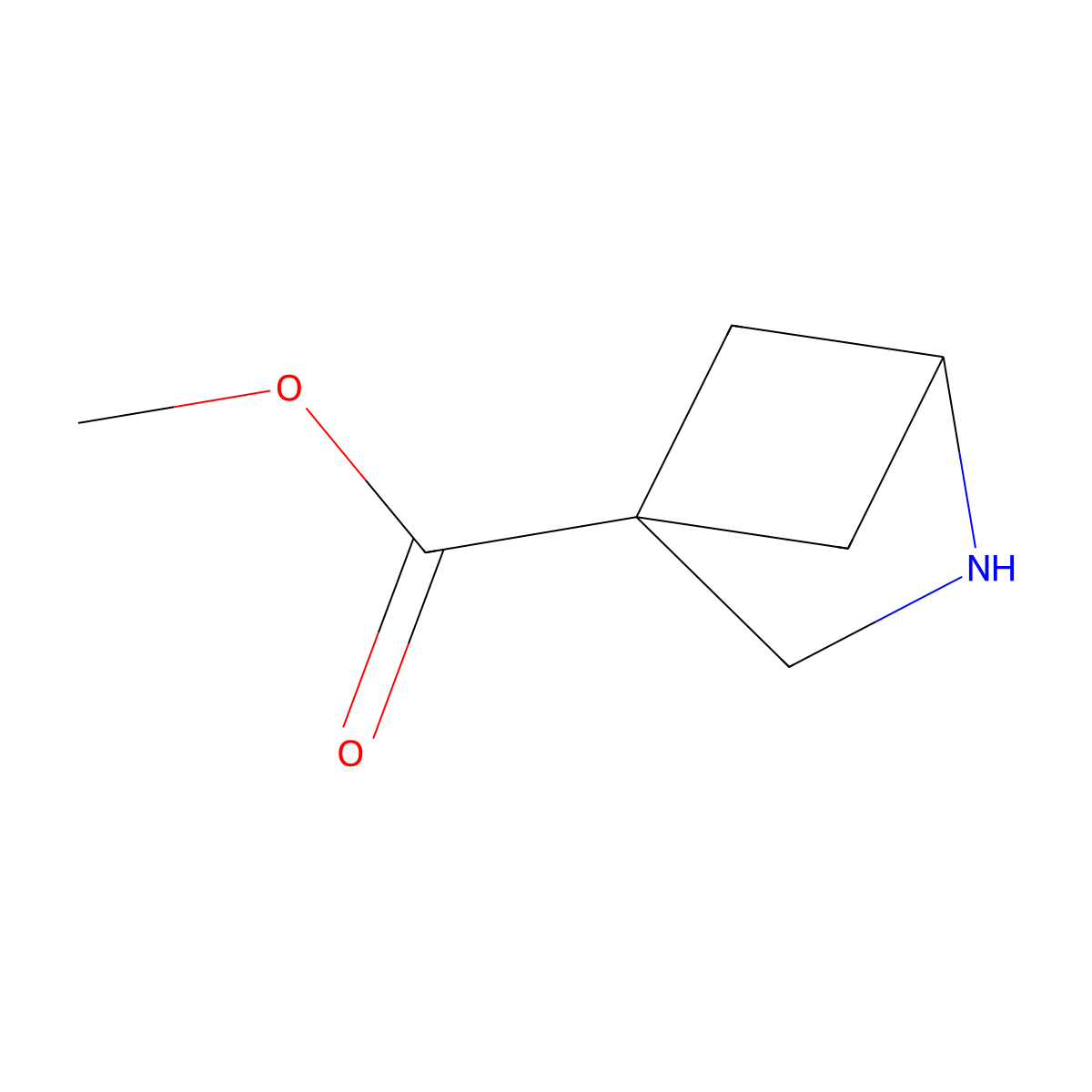 Methyl 2-azabicyclo[2.1.1]hexane-4-carboxylate molecular structure, CAS 2580224-69-5