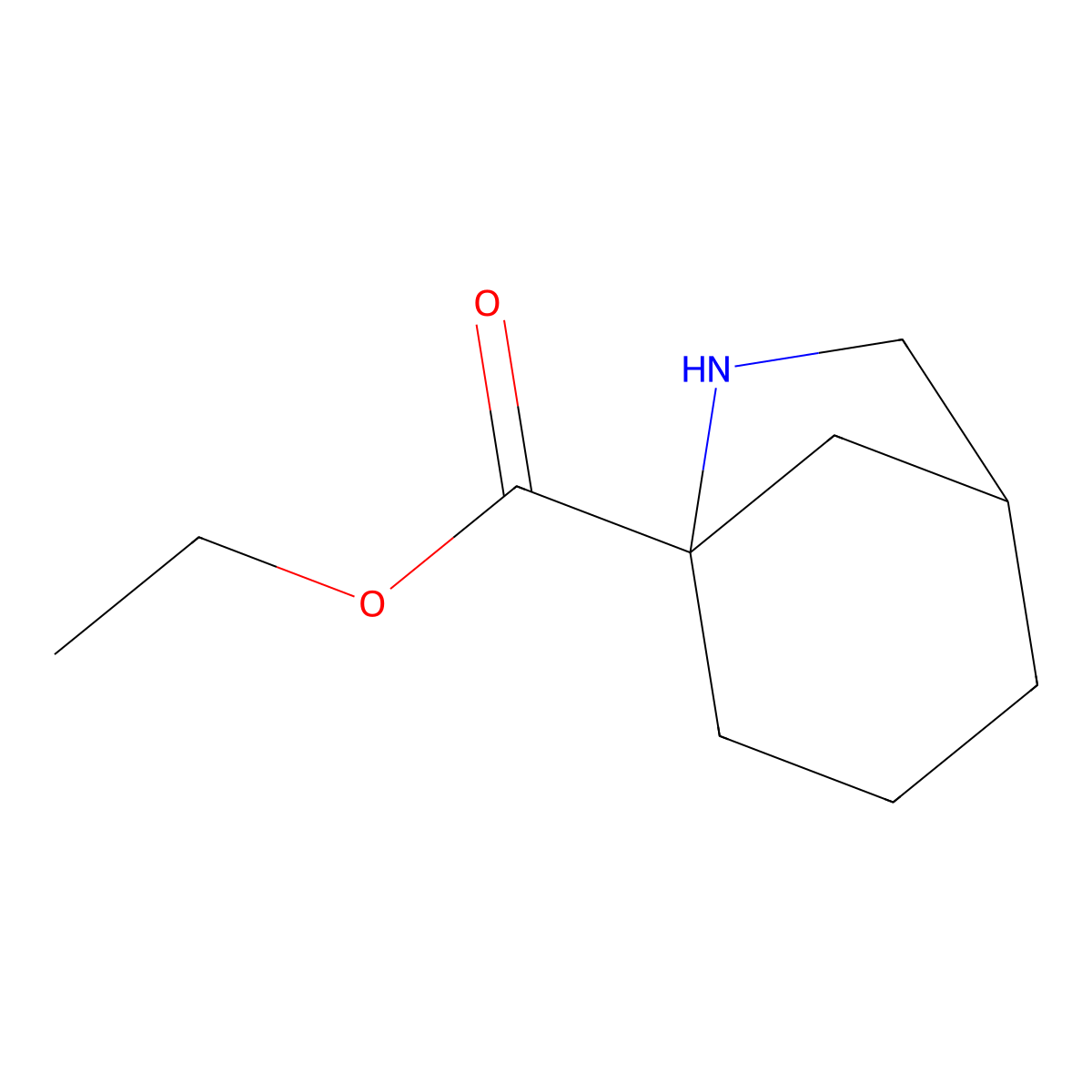 Ethyl 6-azabicyclo[3.2.1]octane-5-carboxylate molecular structure, CAS 2580225-38-1