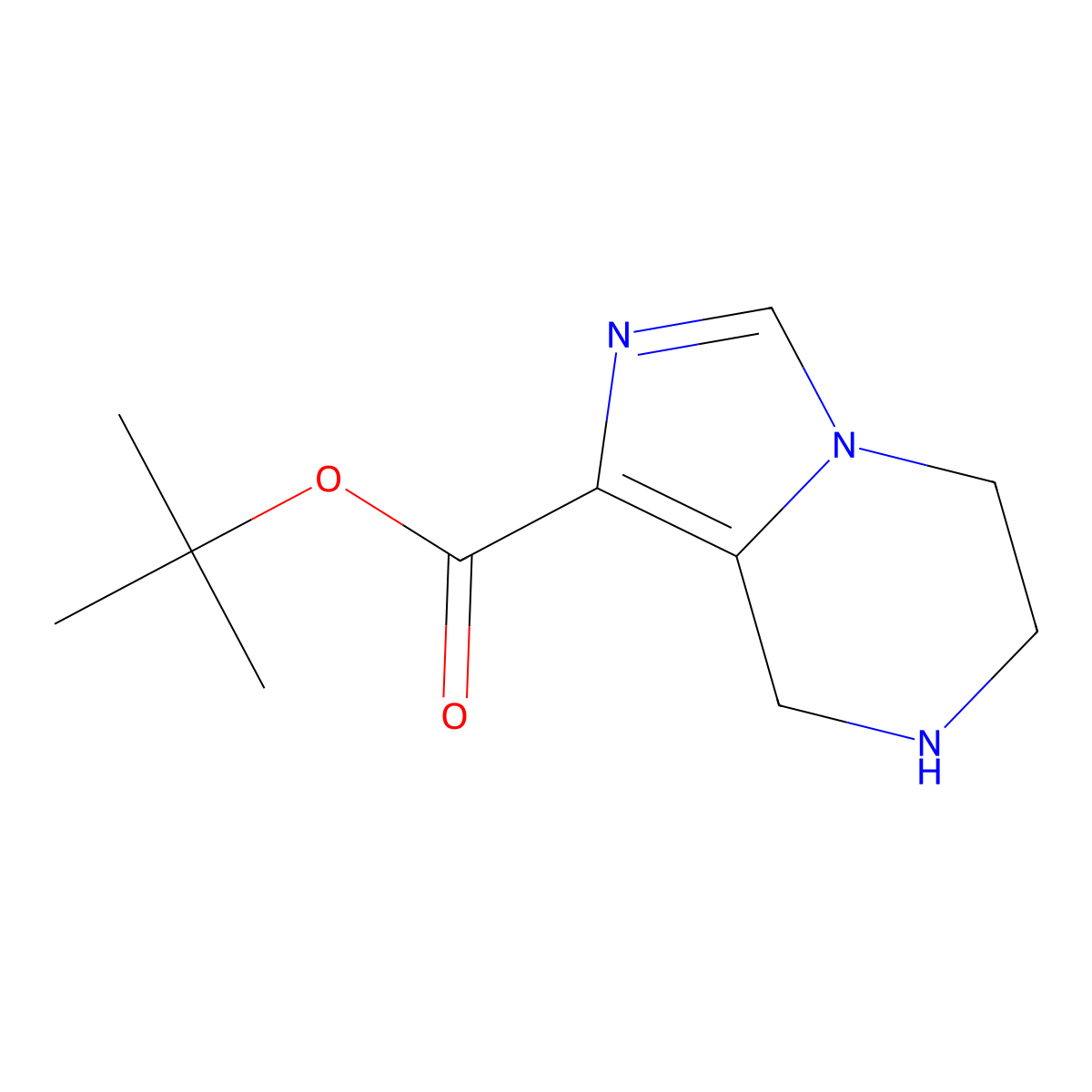 tert-butyl 5H,6H,7H,8H-imidazo[1,5-a]pyrazine-1-carboxylate molecular structure, CAS 2580225-57-4
