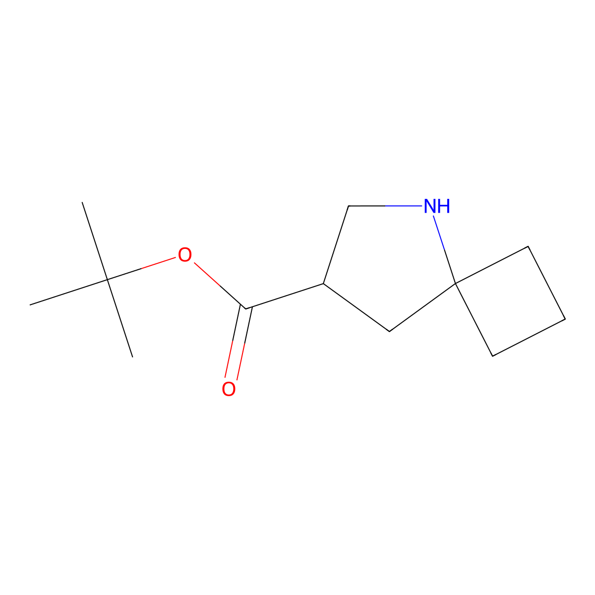 Tert-butyl 5-azaspiro[3.4]octane-7-carboxylate molecular structure, CAS 2580226-09-9