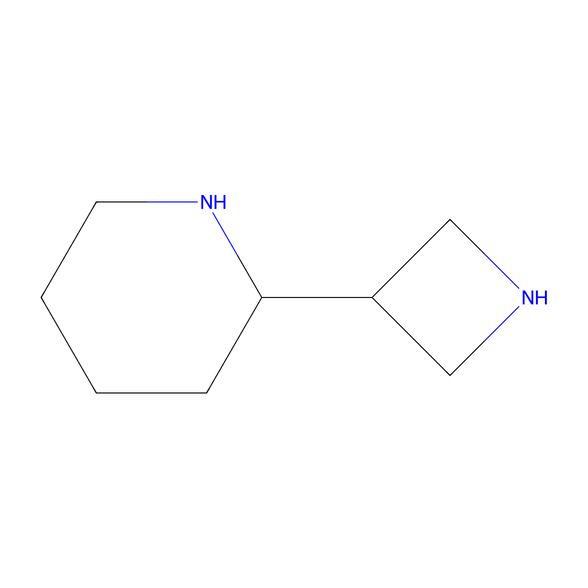2-(Azetidin-3-yl)piperidine molecular structure, CAS 2580226-65-7