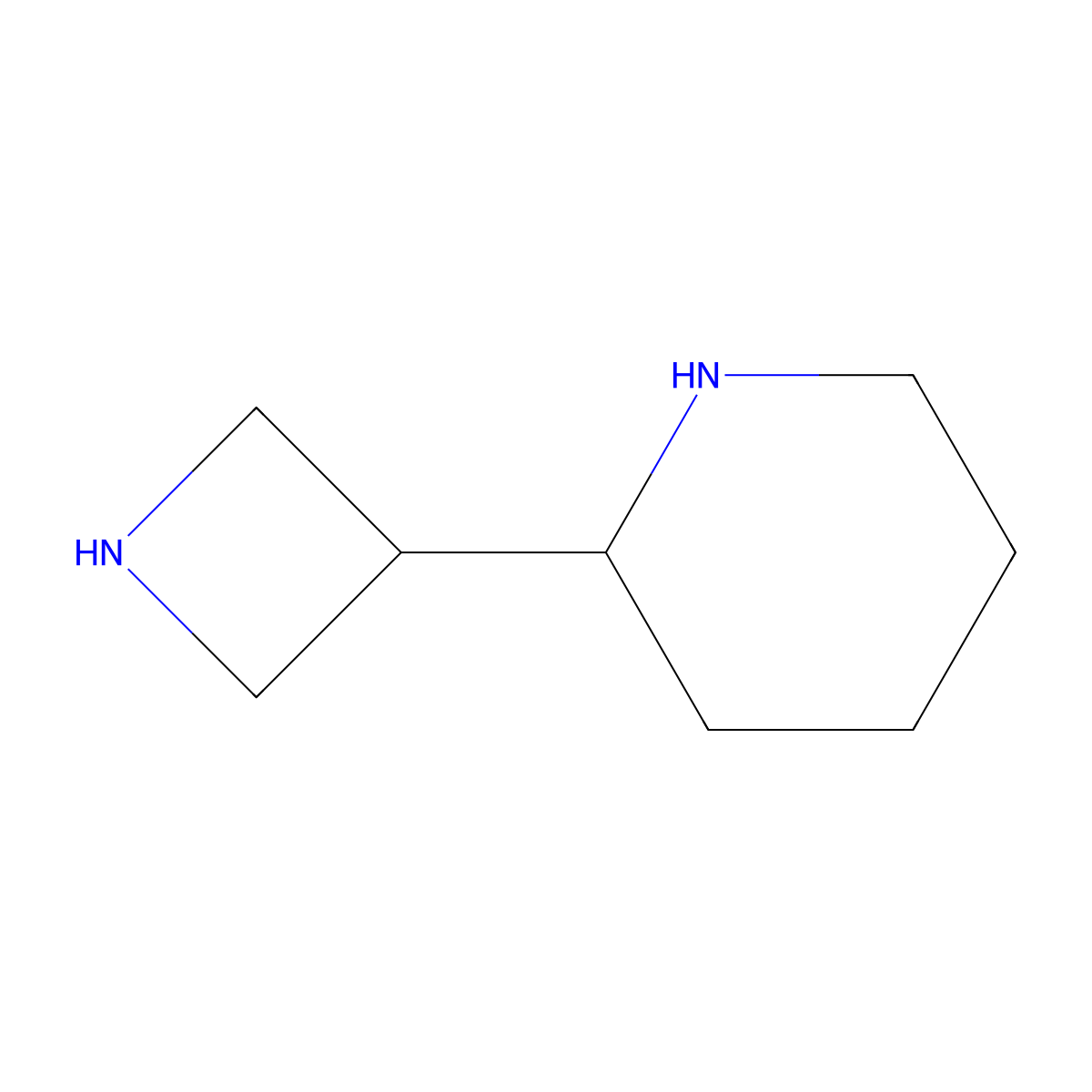 2-(Azetidin-3-yl)piperidine molecular structure, CAS 2580226-65-7