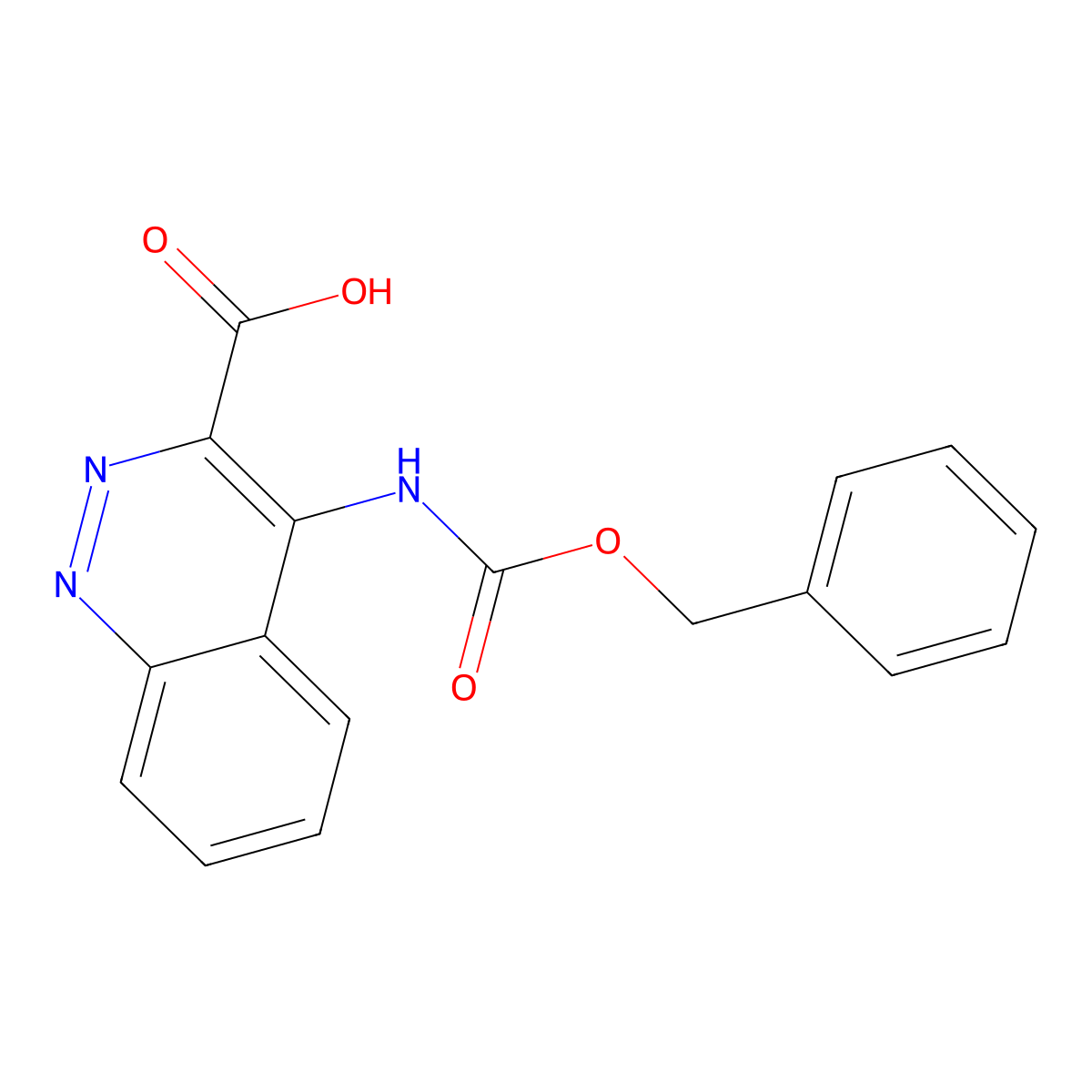 4-{[(Benzyloxy)carbonyl]amino}cinnoline-3-carboxylic acid molecular structure, CAS 2580226-70-4
