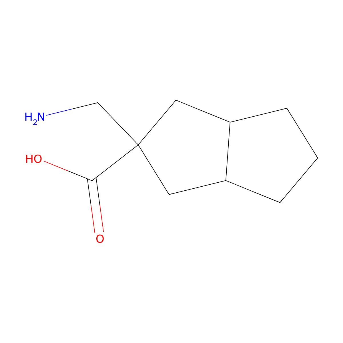 2-(Aminomethyl)-octahydropentalene-2-carboxylic acid molecular structure, CAS 2580228-32-4