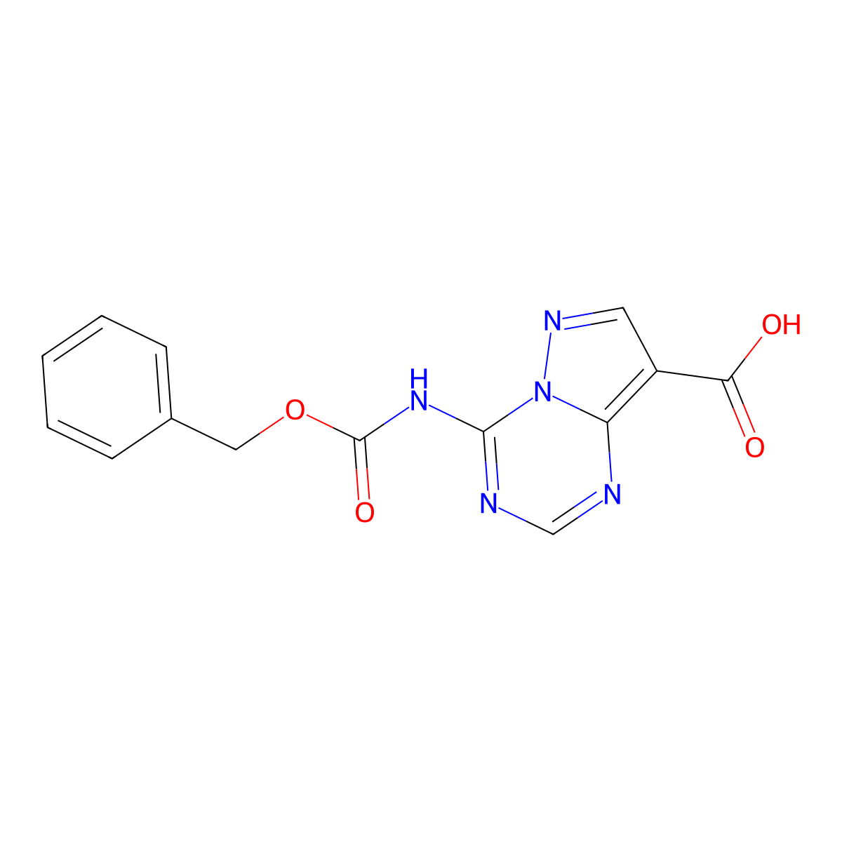 4-{[(Benzyloxy)carbonyl]amino}pyrazolo[1,5-a][1,3,5]triazine-8-carboxylic acid molecular structure, CAS 2580230-10-8