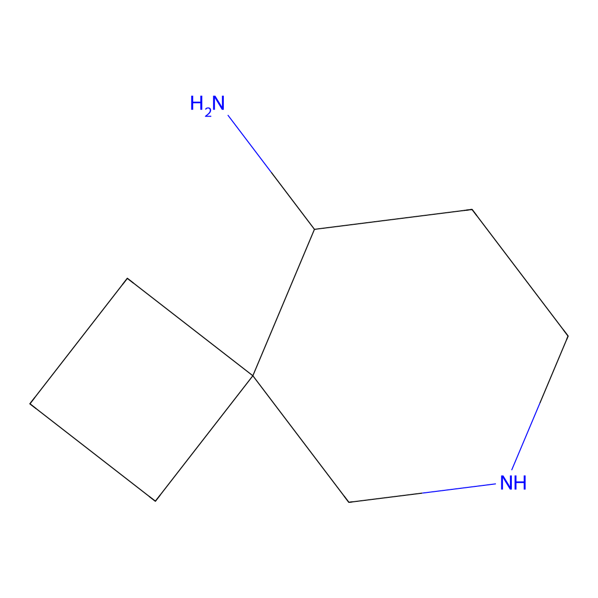 6-Azaspiro[3.5]nonan-9-amine molecular structure, CAS 2580230-37-9