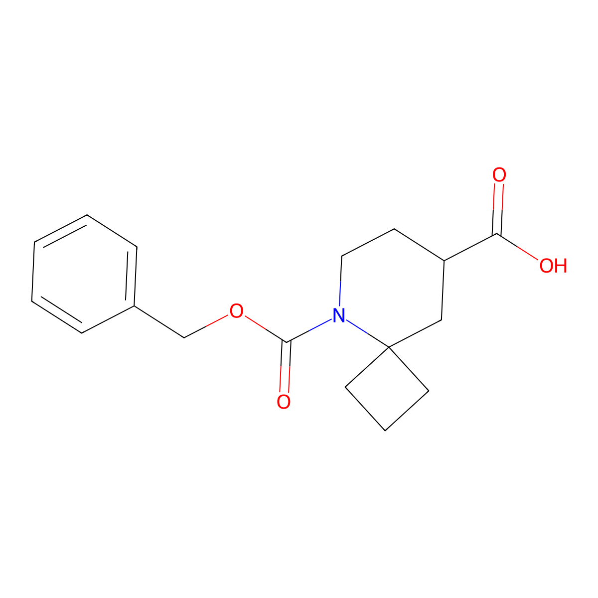 5-[(Benzyloxy)carbonyl]-5-azaspiro[3.5]nonane-8-carboxylic acid molecular structure, CAS 2580230-58-4