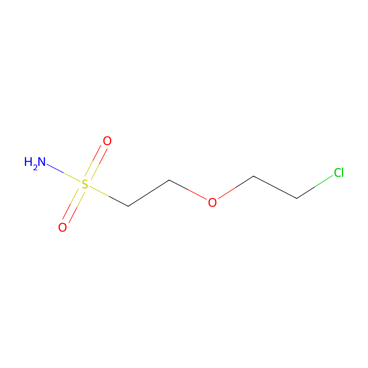 2-(2-Chloroethoxy)ethane-1-sulfonamide molecular structure, CAS 2580230-65-3