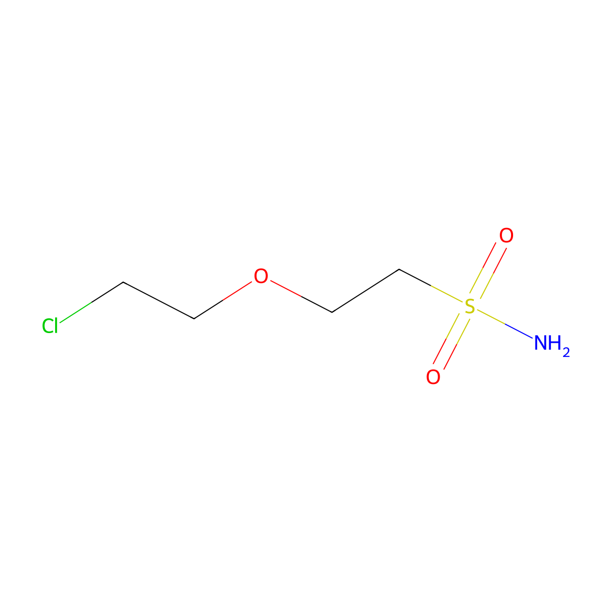 2-(2-Chloroethoxy)ethane-1-sulfonamide molecular structure, CAS 2580230-65-3