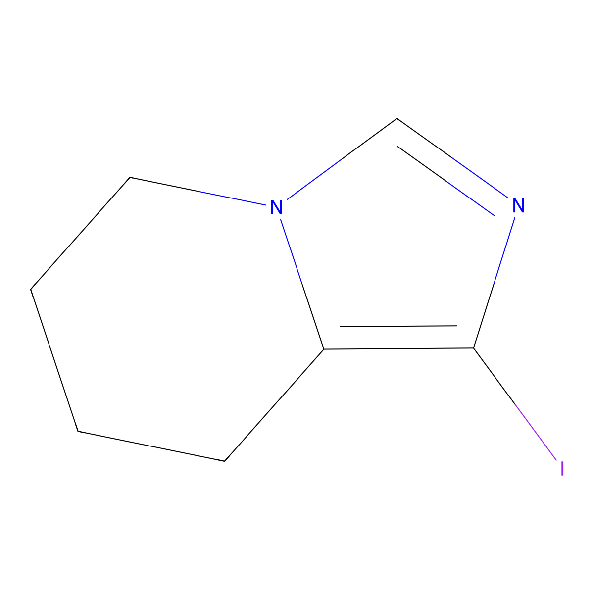 1-Iodo-5h,6h,7h,8h-imidazo[1,5-a]pyridine molecular structure, CAS 2580230-75-5
