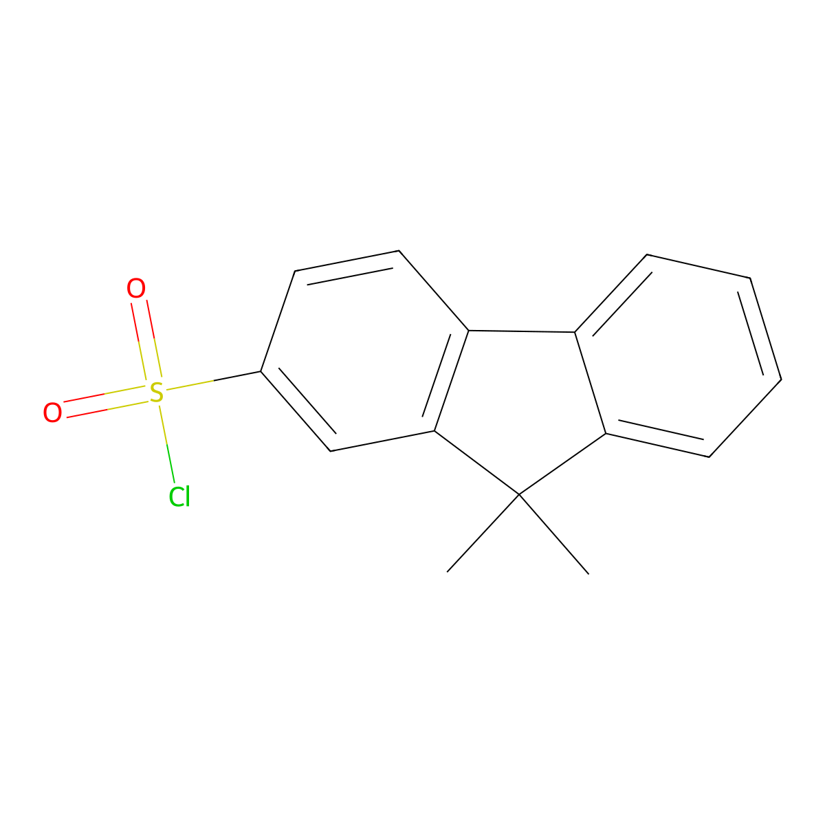 9,9-Dimethylfluorene-2-sulfonyl chloride molecular structure, CAS 2580230-83-5
