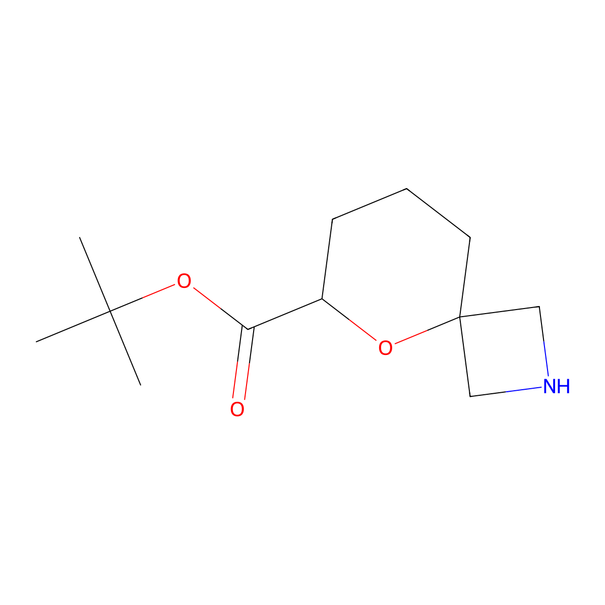 Tert-butyl 5-oxa-2-azaspiro[3.5]nonane-6-carboxylate molecular structure, CAS 2580232-14-8