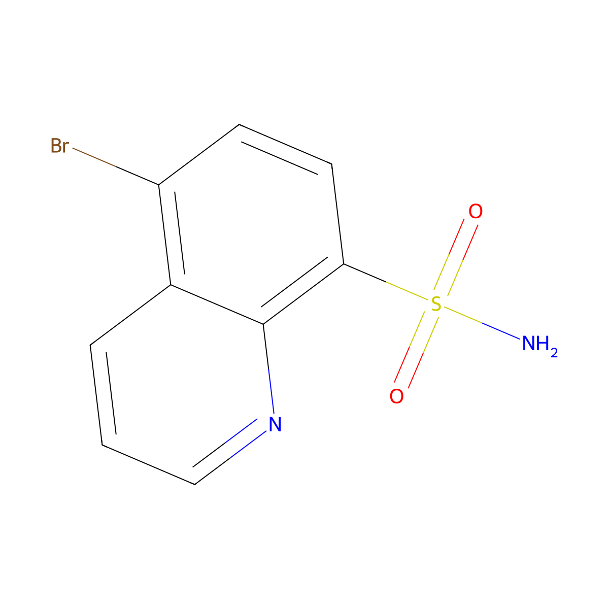 5-Bromoquinoline-8-sulfonamide molecular structure, CAS 2580232-22-8
